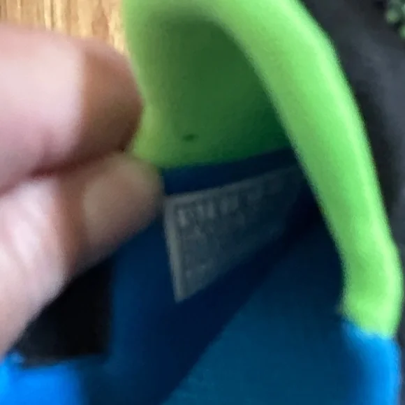Skechers Toddler boy Black Sneakers with Blue and Green Accents - Picture 3 of 3